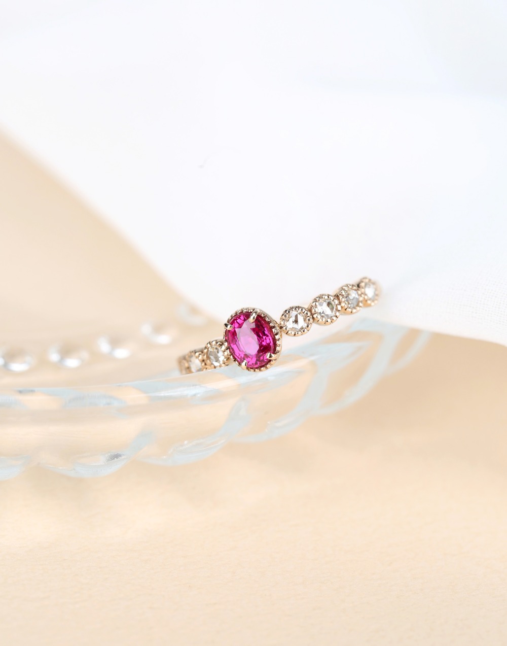 Passionate ScarlettRuby &amp; Rose Cut Diamond Ring