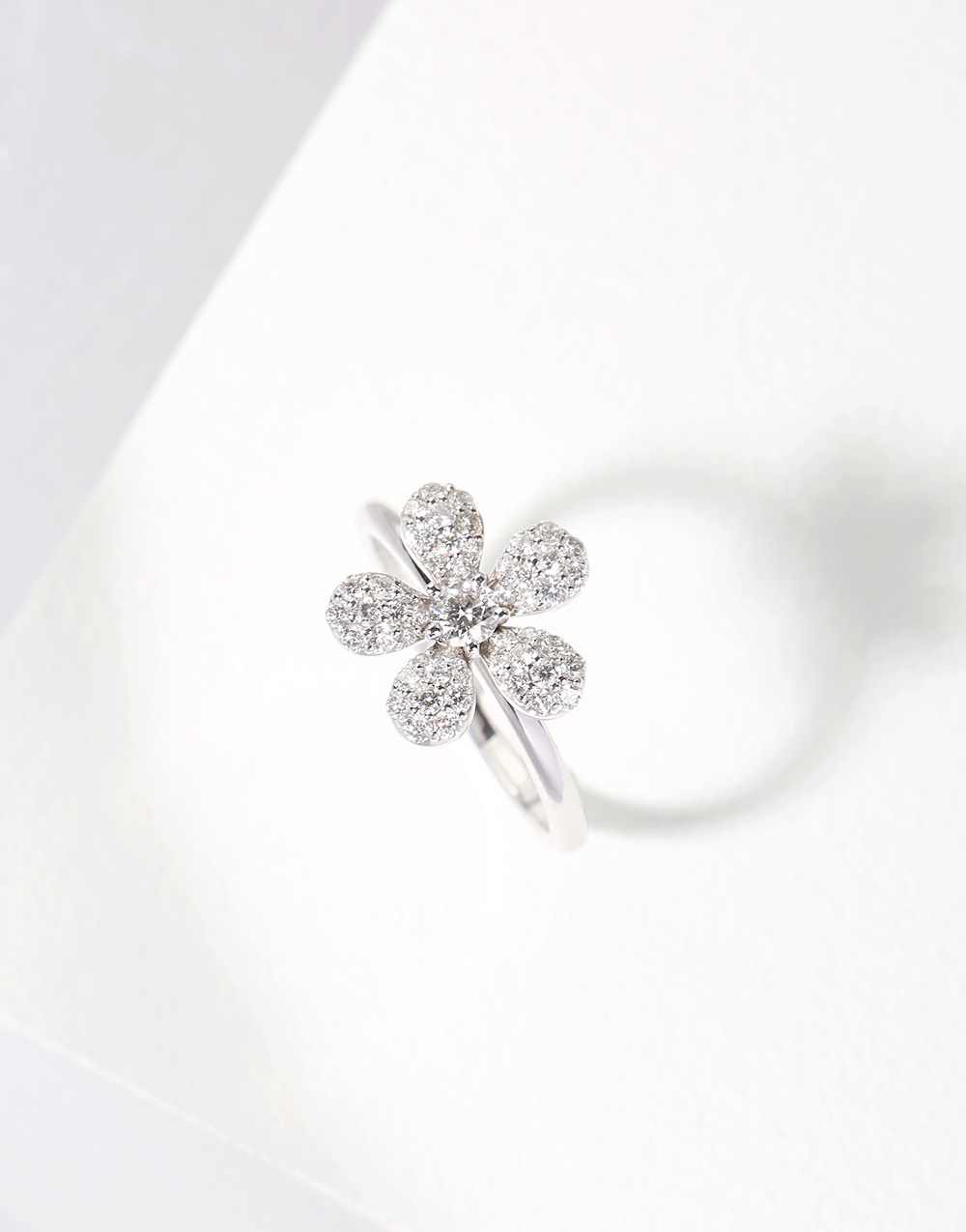 Flowery Path Diamond Bridal Ring
