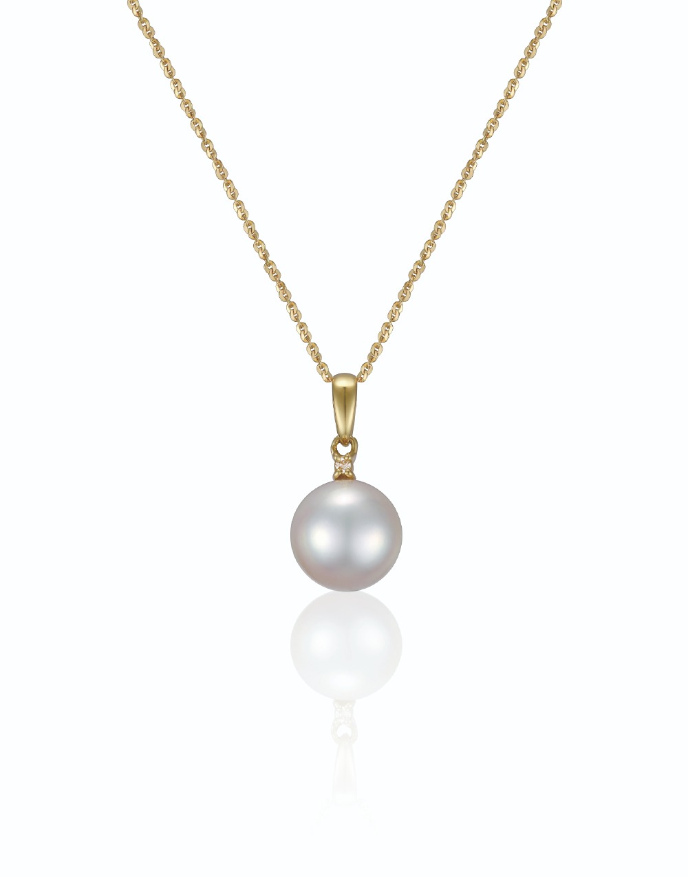 La Belle Akoya Pearl &amp; Diamond Necklace